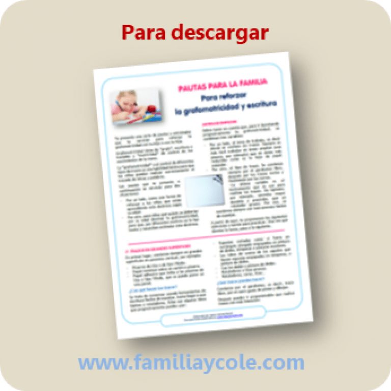 Pautas para fortalecer la grafomotricidad y la escritura