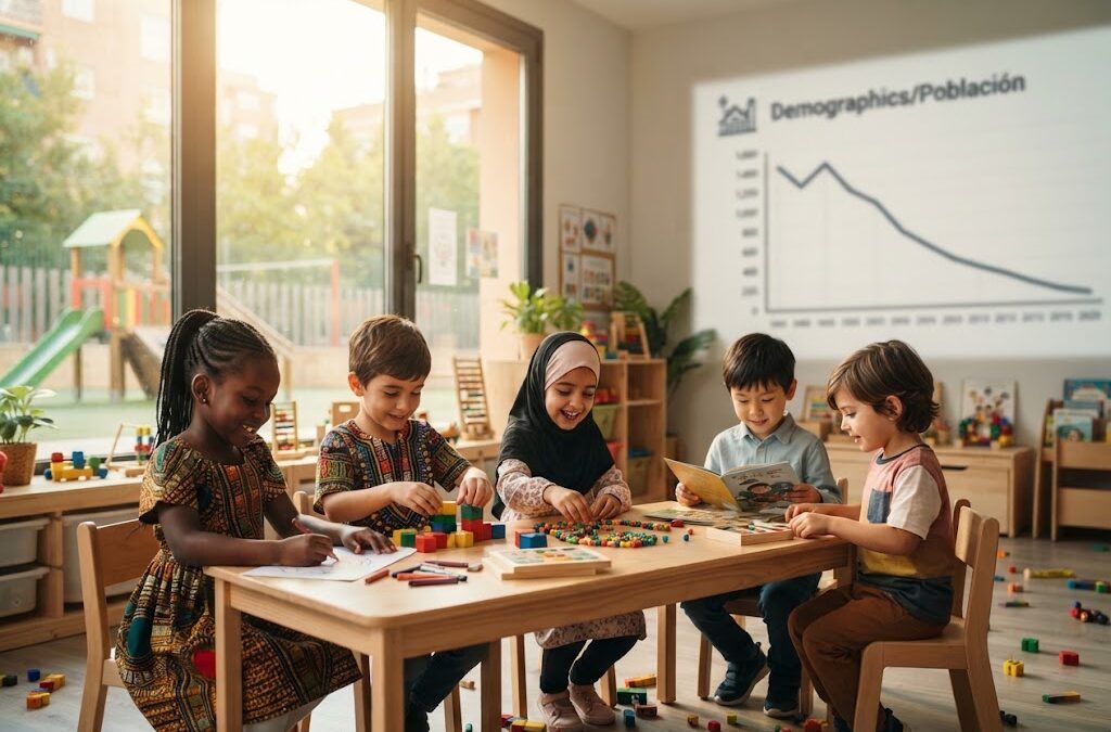 Transformación educativa en España: escolarización temprana y el invierno demográfico