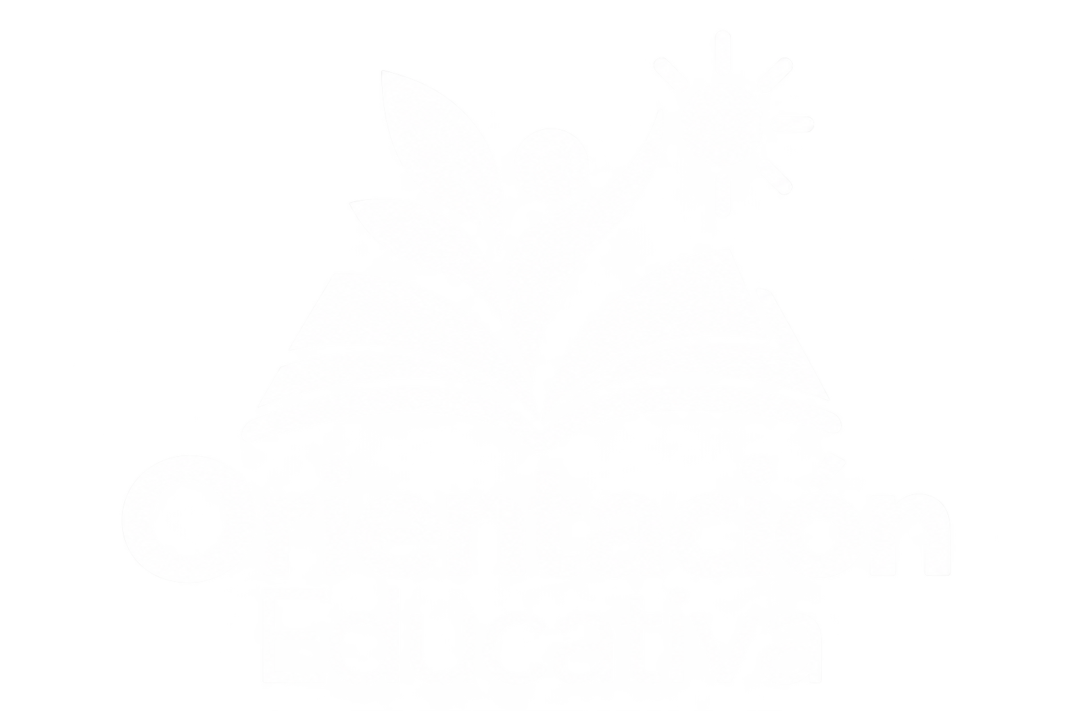 Logo orientación educativa en blanco