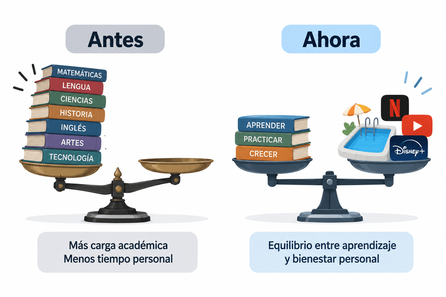 Comparativa de indicadores socioeconómicos en PISA Infografía comparando antiguos y nuevos indicadores socioeconómicos