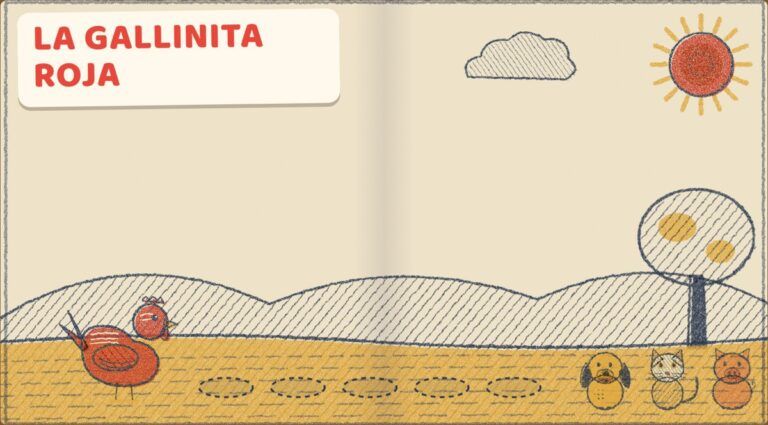 Cuento interactivo La gallinita roja