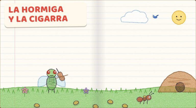 Cuento interactivo La hormiga y la cigarra