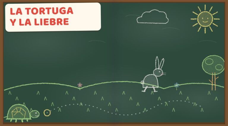 Cuento interactivo La tortuga y la liebre