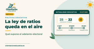Portada: la ley de ratios y horas lectivas queda en el aire tras el adelanto electoral