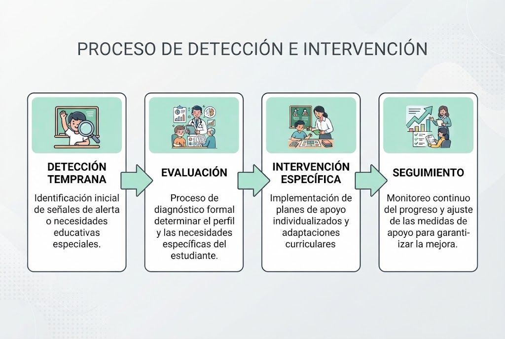 Proceso de actuación del plan psicosocial Diagrama del proceso de detección e intervención psicosocial en el ámbito educativo